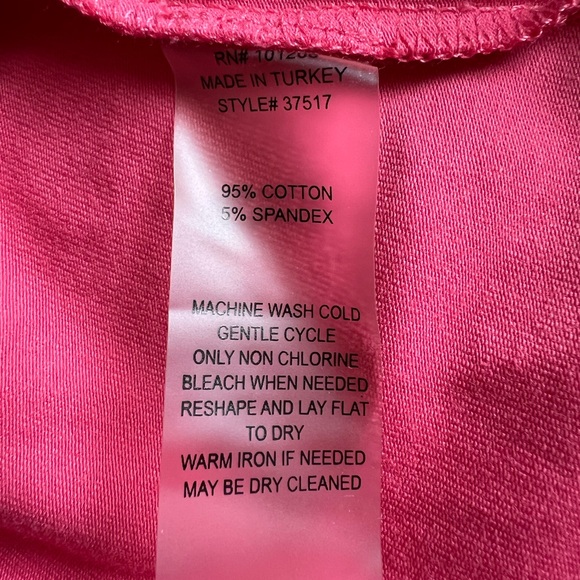 Soft Surroundings Coral Pink Surplice Faux Wrap 3/4 Sleeve Dress Petite Small - Picture 12 of 14